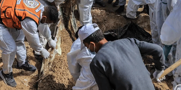 Katil İsrail'in çekildiği Han Yunus'ta dehşete düşüren manzara!