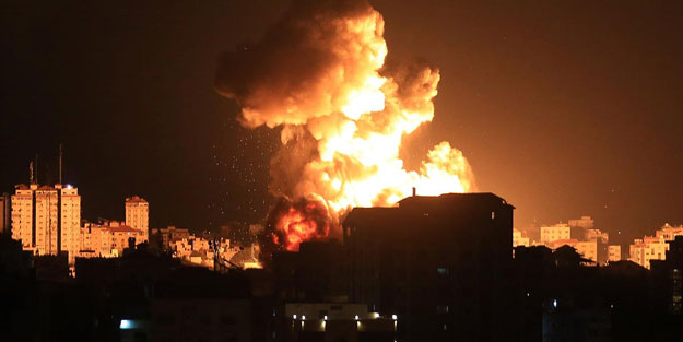 Katil İsrail'in hava saldırısında 6 Filistinli şehit oldu