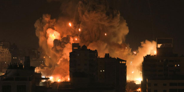 Katil İsrail'in saldırısında 10 Filistinli şehit oldu