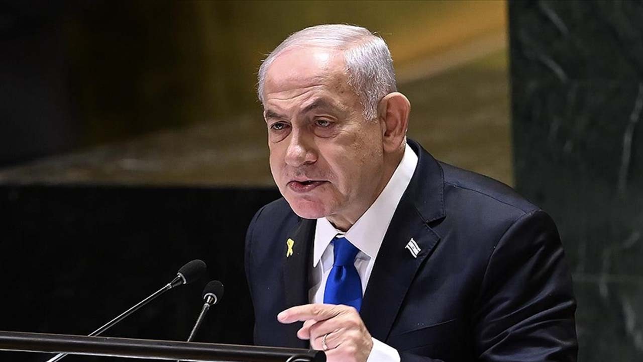 Katil Netanyahu'ya protesto şoku: 'Yazıklar olsun'! Sözünü yarıda kestiler, şaştı kaldı