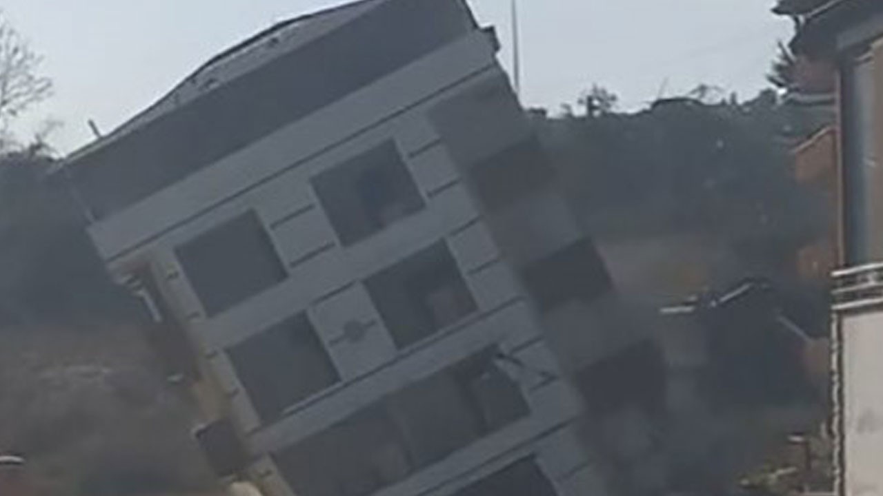 6 katlı bina tek dokunuşla yıkıldı!