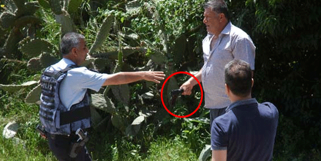 Katliamdan sonra polise silahı böyle telsim etti!