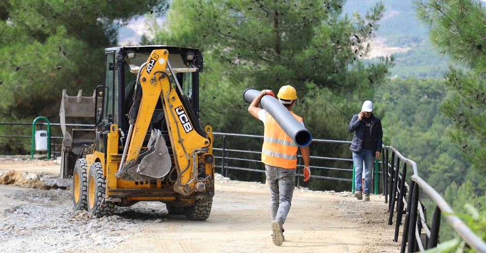 Kavaklıdere’de 3 bin 500 metre hat döşendi 