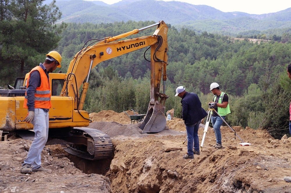 Kavaklıdere’de 4 bin 500 metre hat döşendi 