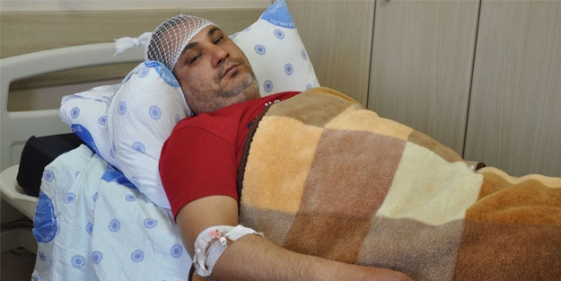 Kavgayı ayırmak istedi hastanelik oldu