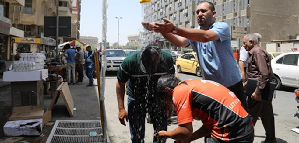 Kavurucu sıcaklar Irak’ta zor anların yaşanmasına neden oluyor