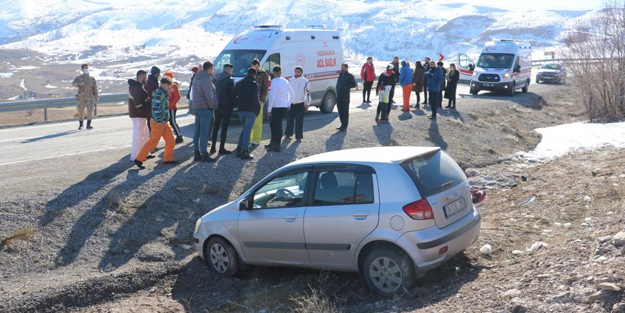 Kayağa giderken kaza yaptılar! 4 yaralı