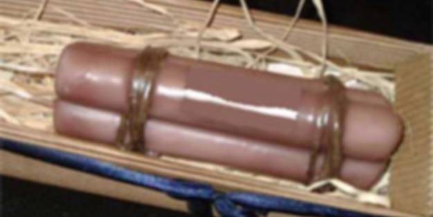 Kayalık arazide 13 dinamit lokumu bulundu