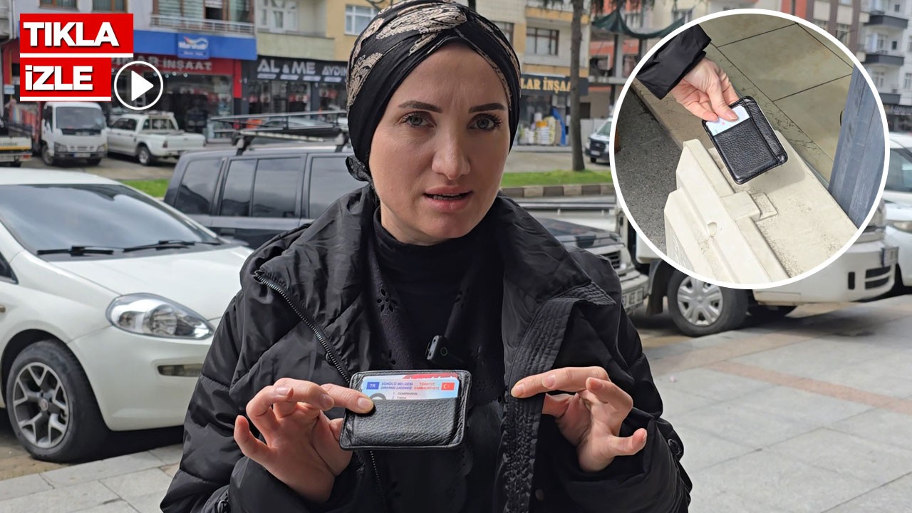 Kaybettiği cüzdanını yerde ararken yüksekte buldu