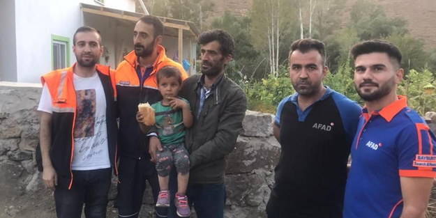 Kaybolan 4 yaşındaki çocuk başka bir köyde bulundu