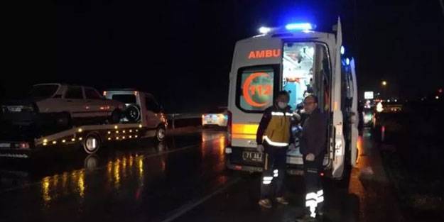 Kayganlaşan yolda feci kaza: 4 yaralı