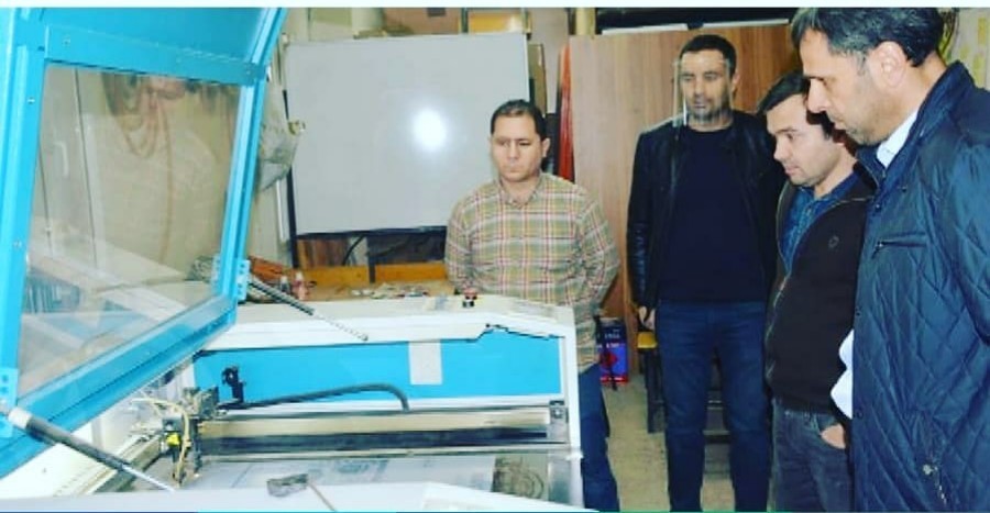 Kayhan Ergun Meslek Lisesi siperli tıbbi maske üretimine başladı 