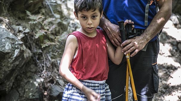 Kayıp çocuğu arama çalışmasına 
