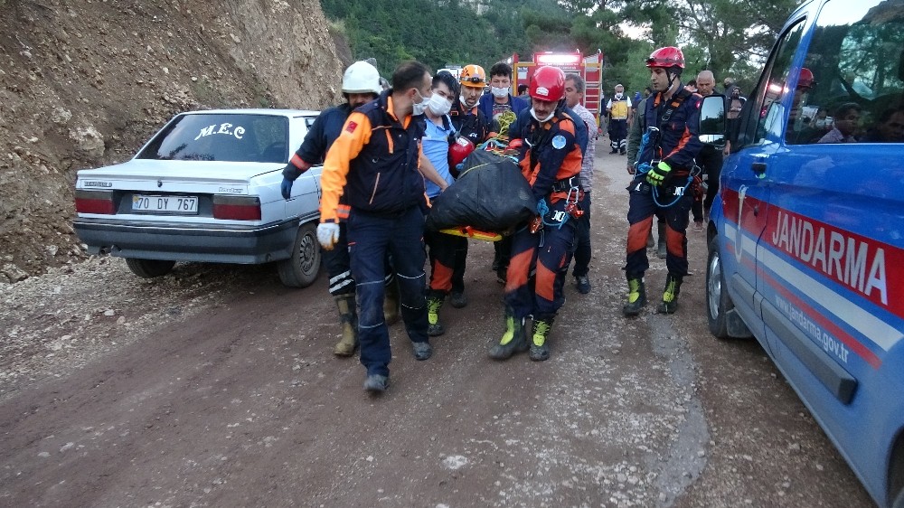Kayıp gencin kaza yapıp uçuruma düştüğü ortaya çıktı 