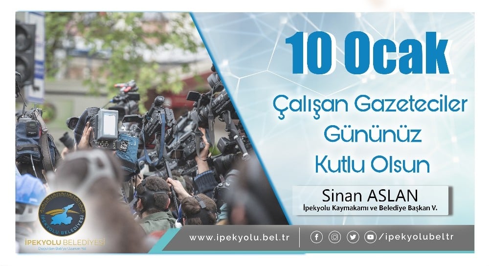 Kaymakam Aslan’dan 10 Ocak Çalışan Gazeteciler Günü mesajı 