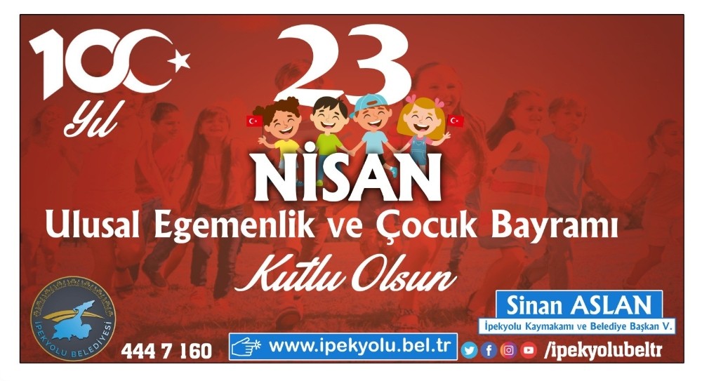 Kaymakam Aslan’dan ’23 Nisan’ mesajı 