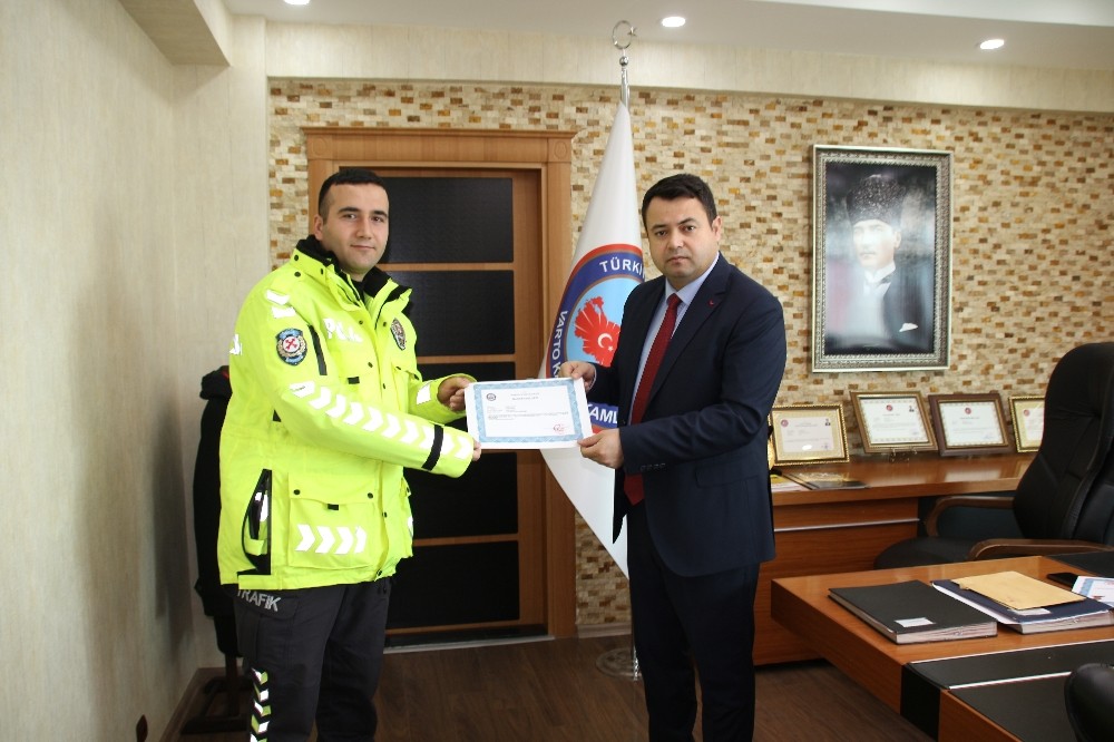 Kaymakam Avcı’dan başarılı personele belge 
