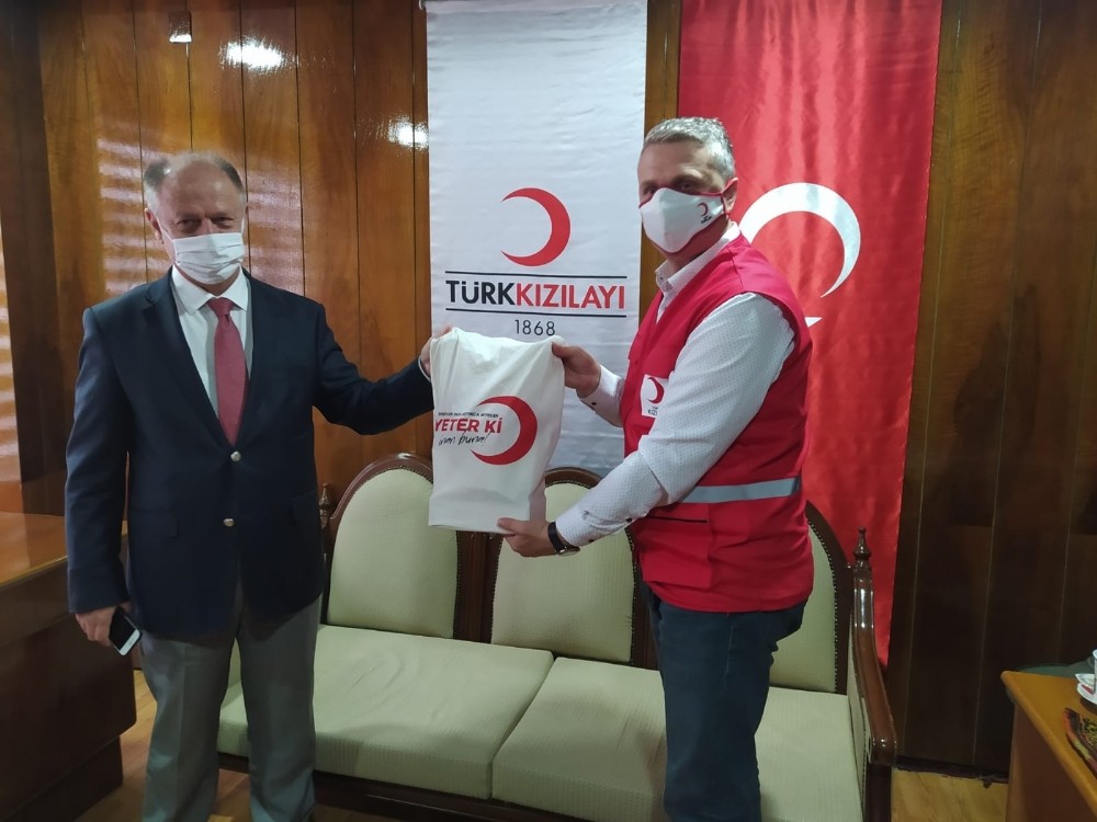 Kaymakam Çorumluoğlu Kızılay’a teşekkür etti 