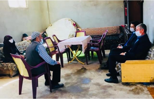 Kaymakam Gülyer’den şehit ailelerine ziyaret 