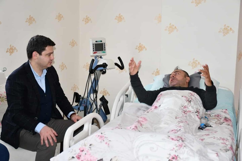Kaymakam Hacı Hasan Gökpınar’dan gazilere ziyaret 