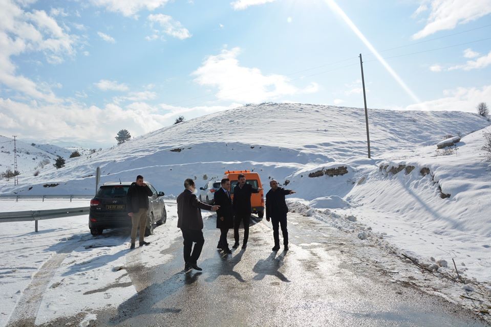 Kaymakam Kaykaç, şehir içi yollarda incelemelerde bulundu 