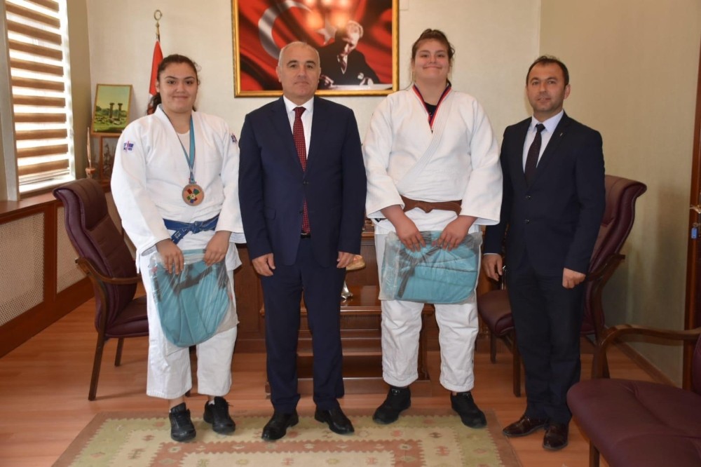Kaymakam Kılıç, Avrupa Şampiyonunu ağırladı 