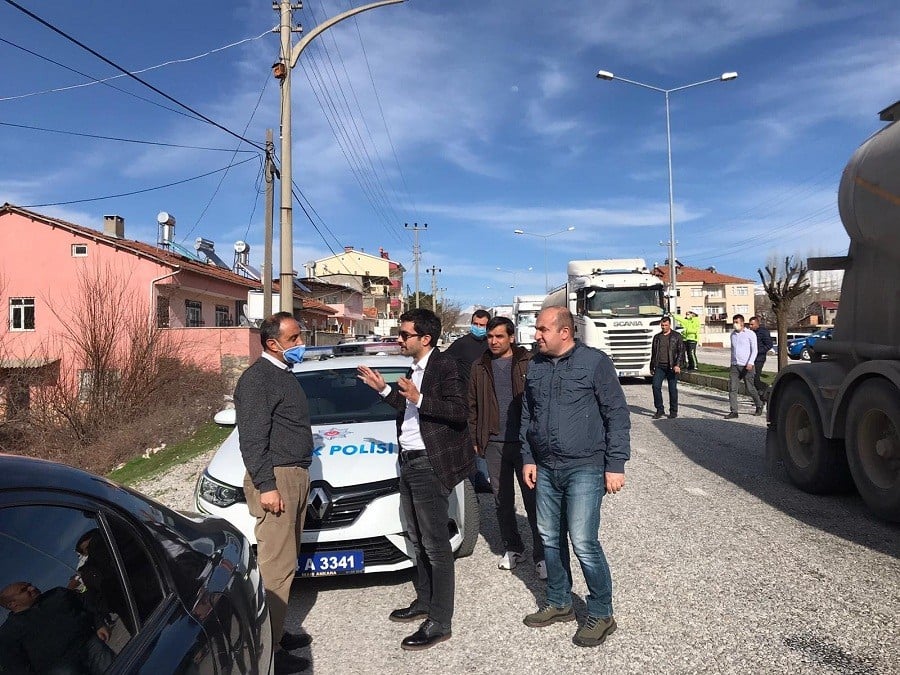 Kaymakam Köroğlu yol kontrol çalışmalarını denetledi 