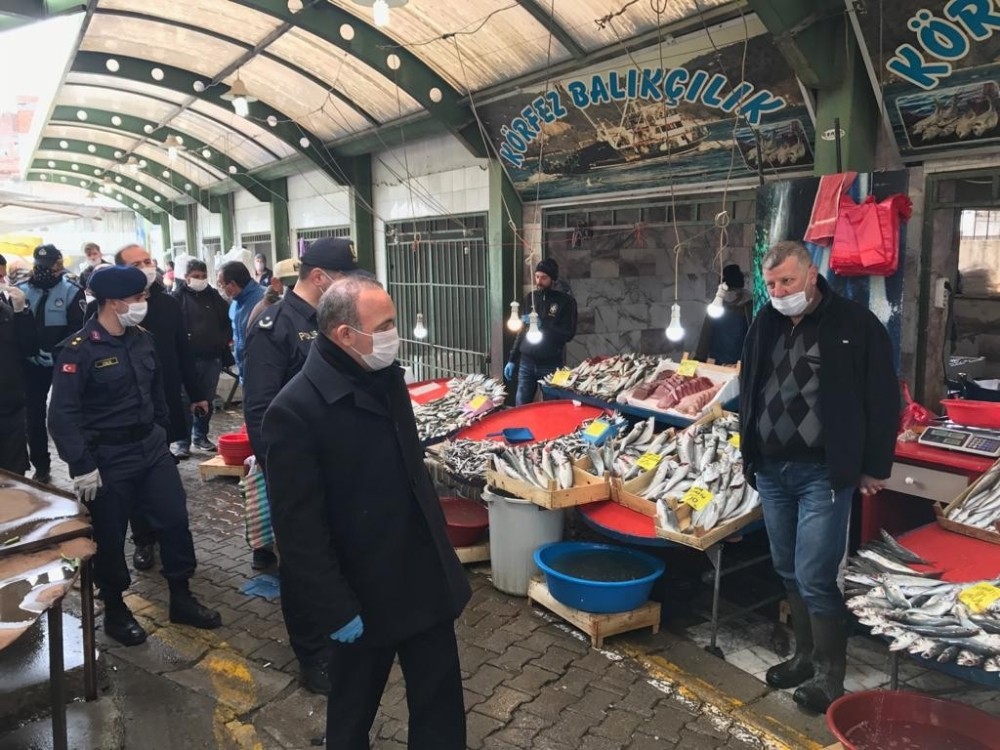 Kaymakam Öner, Pazar denetledi 