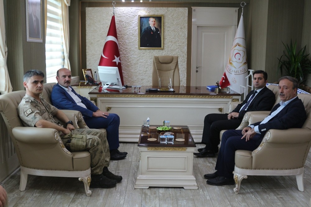 Kaymakam Öztabak’tan meslektaşına ziyaret 