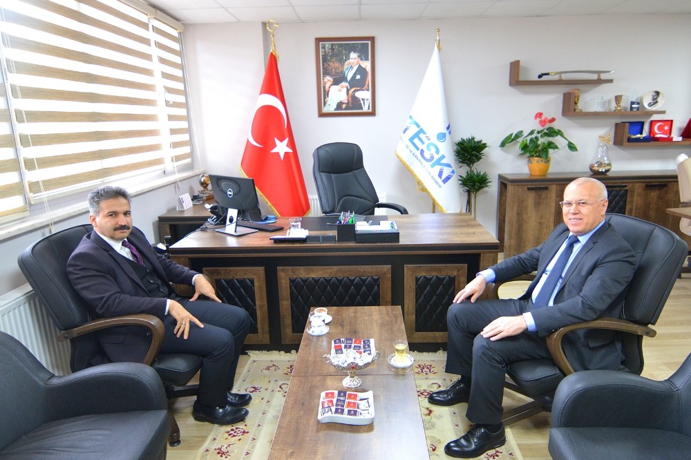 Kaymakam Taşçı Genel Müdür İçöz ile görüş alışverişinde bulundu 