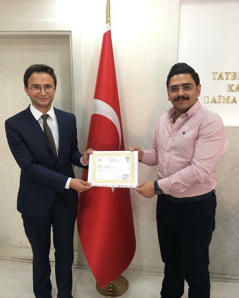 Kaymakamdan doktora başarı belgesi 