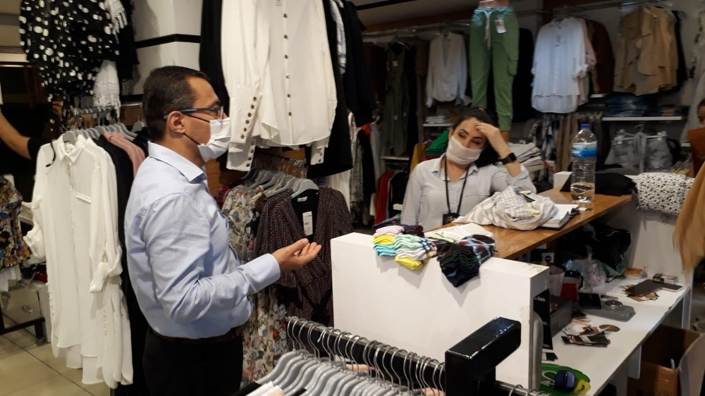 Kaymakamdan korona virüs denetimi 