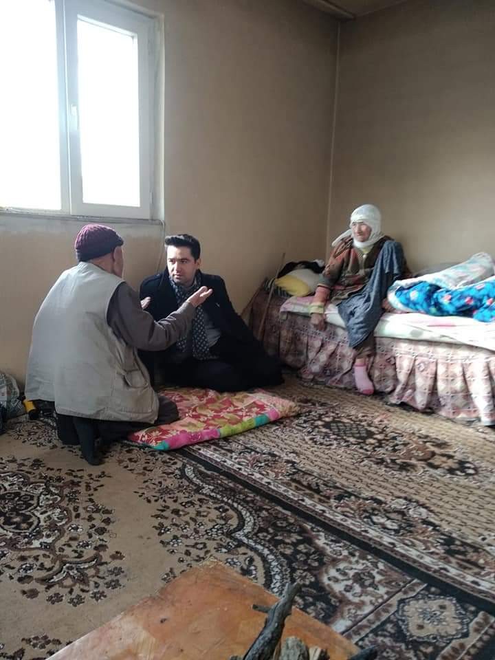 Kaymakamdan yaşlı ve hastalara ziyaret 