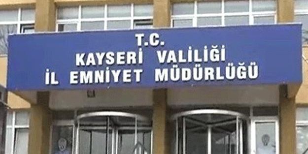 Kayseri Emniyet Müdürlüğünde acı olay