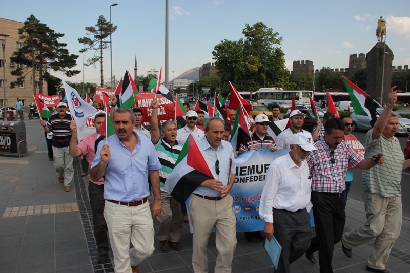 Kayseri Gazze İçin Meydanları Doldurdu