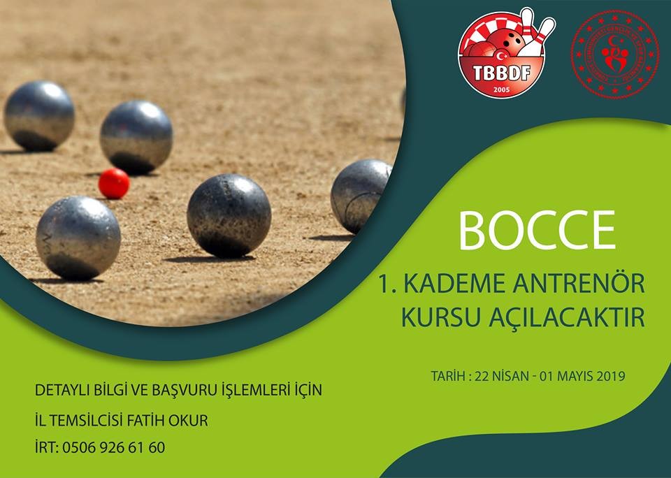 Kayseri’de 1. Kademe Bocce Antrenör Kursu Açılacak 