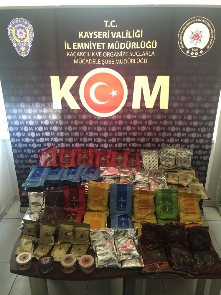 Kayseri’de 111 kilo kaçak tütün ele geçirildi 