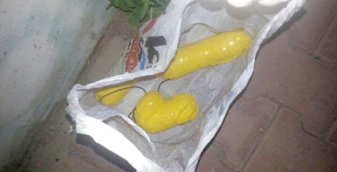 Kayseri’de, akaryakıt istasyonunda bomba görünümlü salam paniği