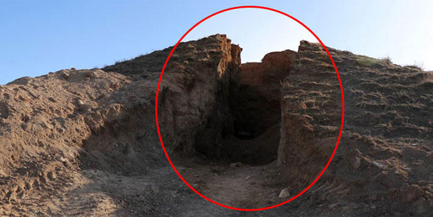 Kayseri'de definecilerin böldüğü tepeden bakın ne çıktı