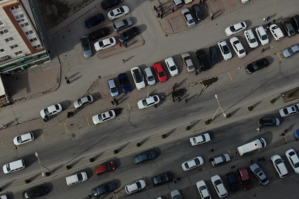 Kayseri'de deprem paniği | O anlar havadan görüntülendi