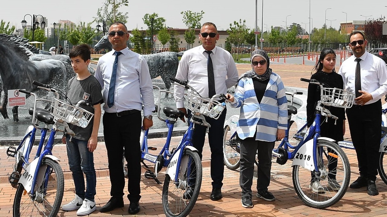 Kayseri’de görme engellilerin bisiklet hayali gerçek oldu