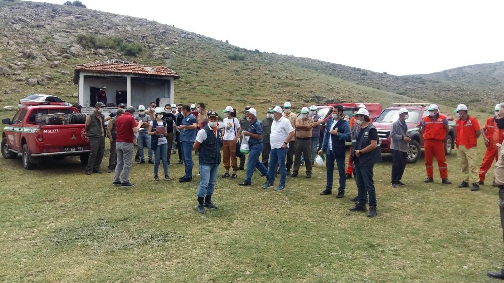 Kayseri’de orman yangını tatbikatı 