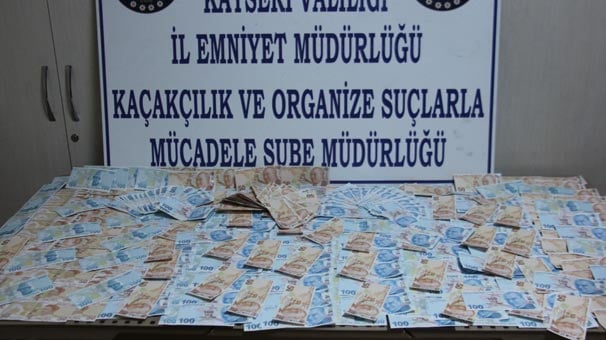 Kayseri'de piyasaya sahte para süren 3 kişi yakalandı