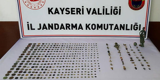 Kayseri'de tarihi eser operasyonu! 2 gözaltı
