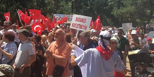 ‘Kaz dağları protestosunda iyi niyet yok‘ Kendileri yapmaz yapana da mani olurlar