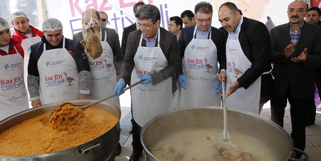 Kaz Eti Festivali'nde 10 bin kişiye kaz eti