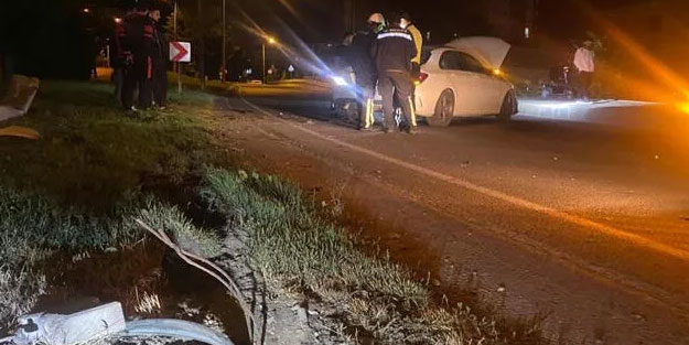 Kaza yapan sürücü aracını bırakıp kaçtı