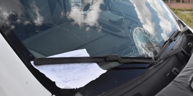 Kaza yapan sürücü polise bu notu bıraktı