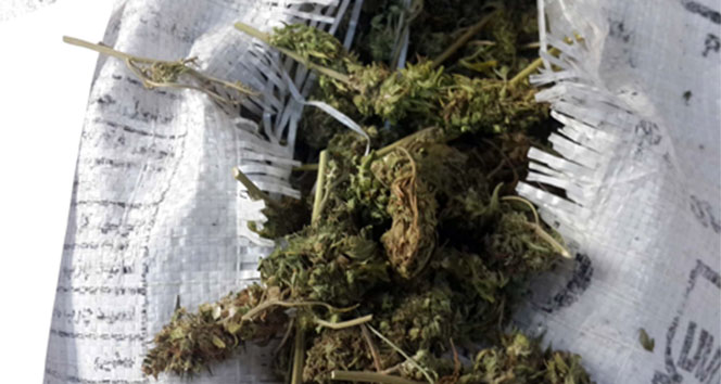 Kaza yapan TIR'dan çuval çuval esrar çıktı!