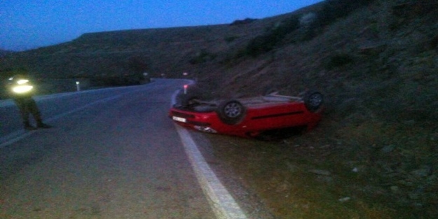 Kaza yapınca aracını bırakıp kaçtı